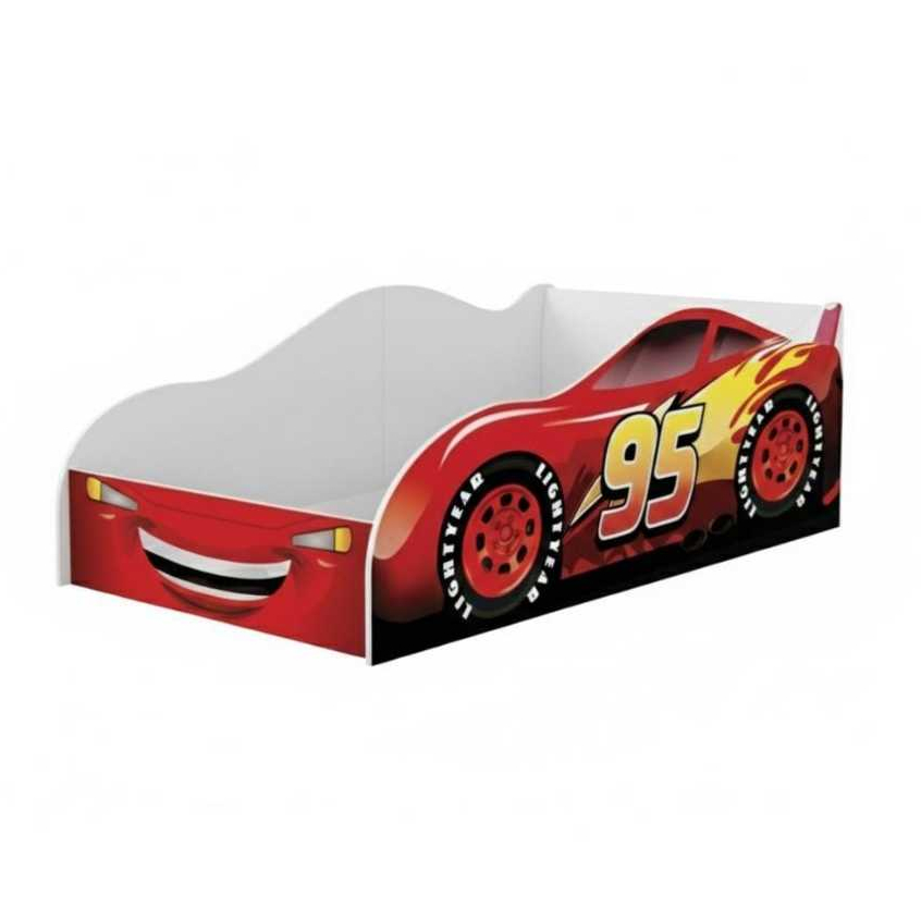 Cama Montessoriana Infantil Formato de Carro com proteção Lateral e Colchão - Quarto infantil