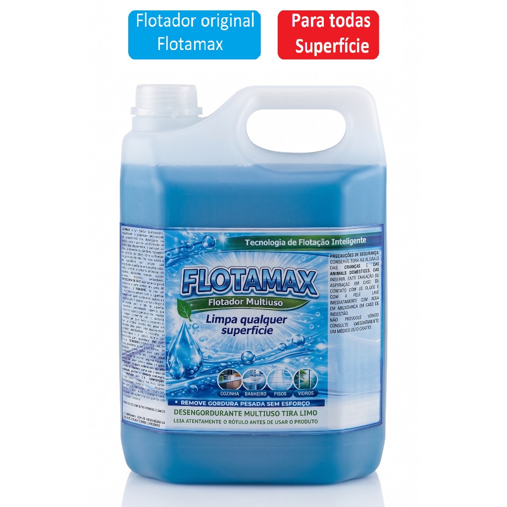 Flotamax Limpeza Pesada 5 L - Original Flotador Limpa Qualquer Superfície Multiuso Tira Limo Mofo