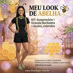 Kit Suspensório + Gravata Borboleta Adulto Ou Infantil coloridos