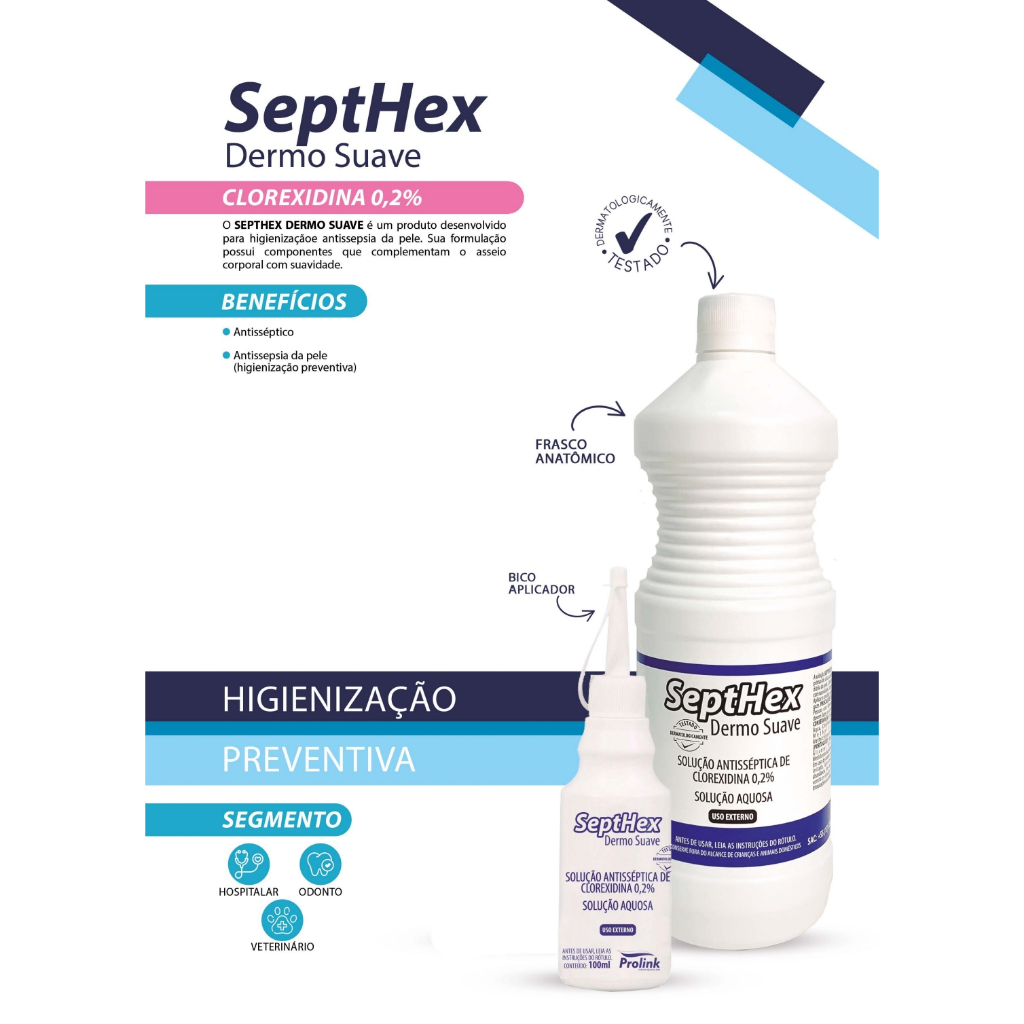ANTISSEPTICO TOPICO CLOREXIDINA 0,2% AQUOSA DERMO SUAVE 1 LT — imagem 2 de 2