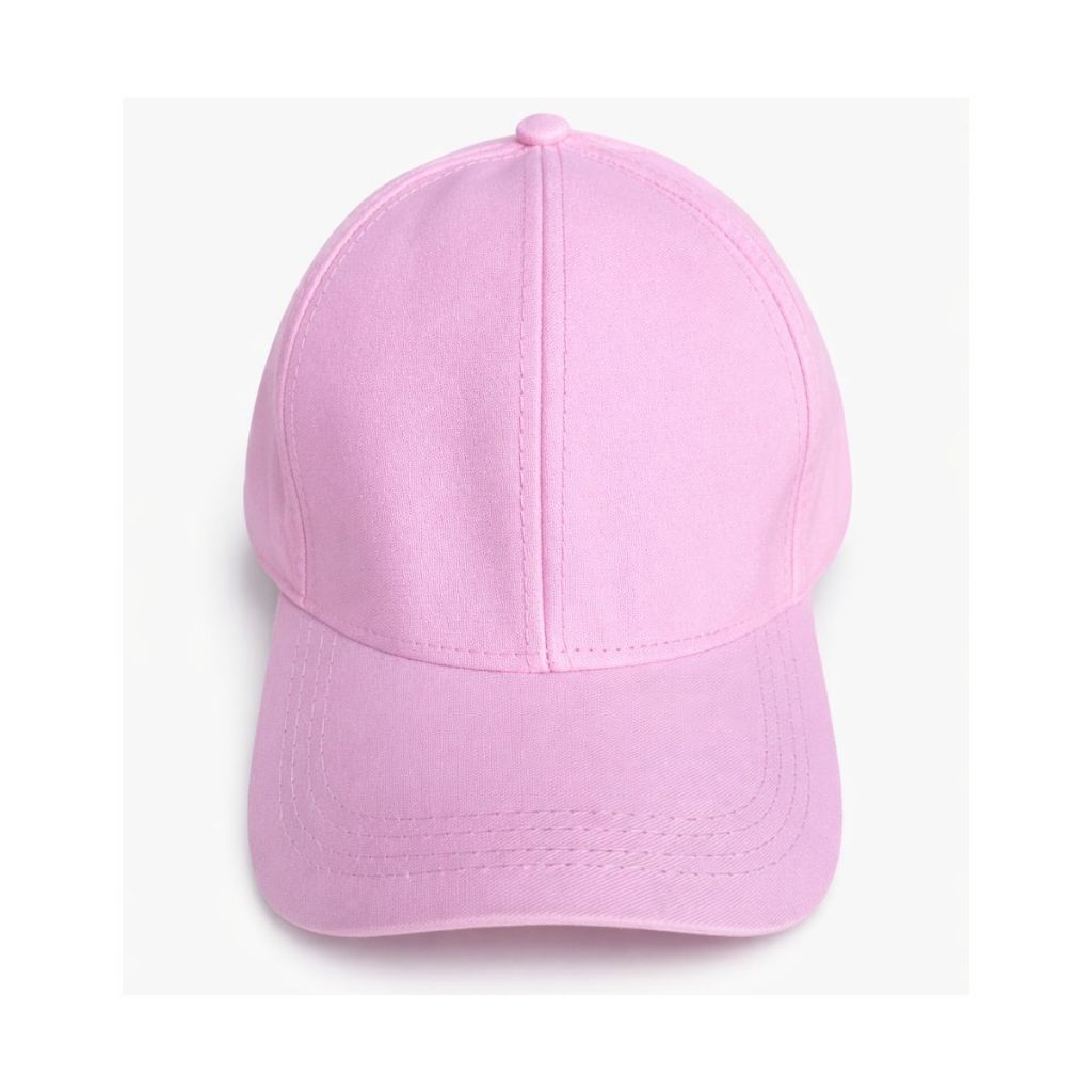 Boné Rosa Bebê Aba Curva Liso Ajustável Premium Unissex Masculino Feminino Casual