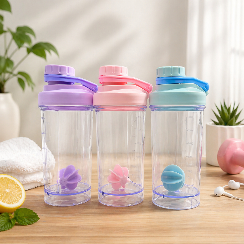 Coqueteleira Shaker Garrafa 500 ML Para Academia Com Agitador