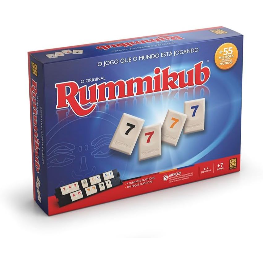 Jogo De Tabuleiro Mesa Rummikub - Grow