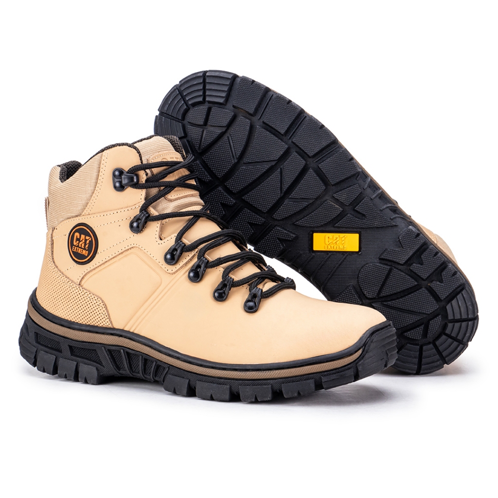 Bota Coturno Masculino Toronto Catextremo Em Couro Emborrachado Premium Conforto e Proteção