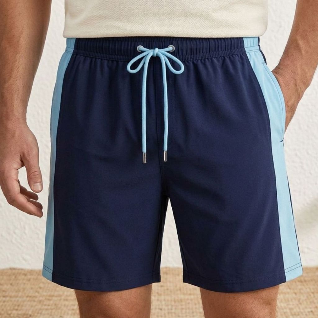 Bermuda Tactel com Elastano Faixa Lateral Masculina Esportiva Academia Casual Top Envio Imediato