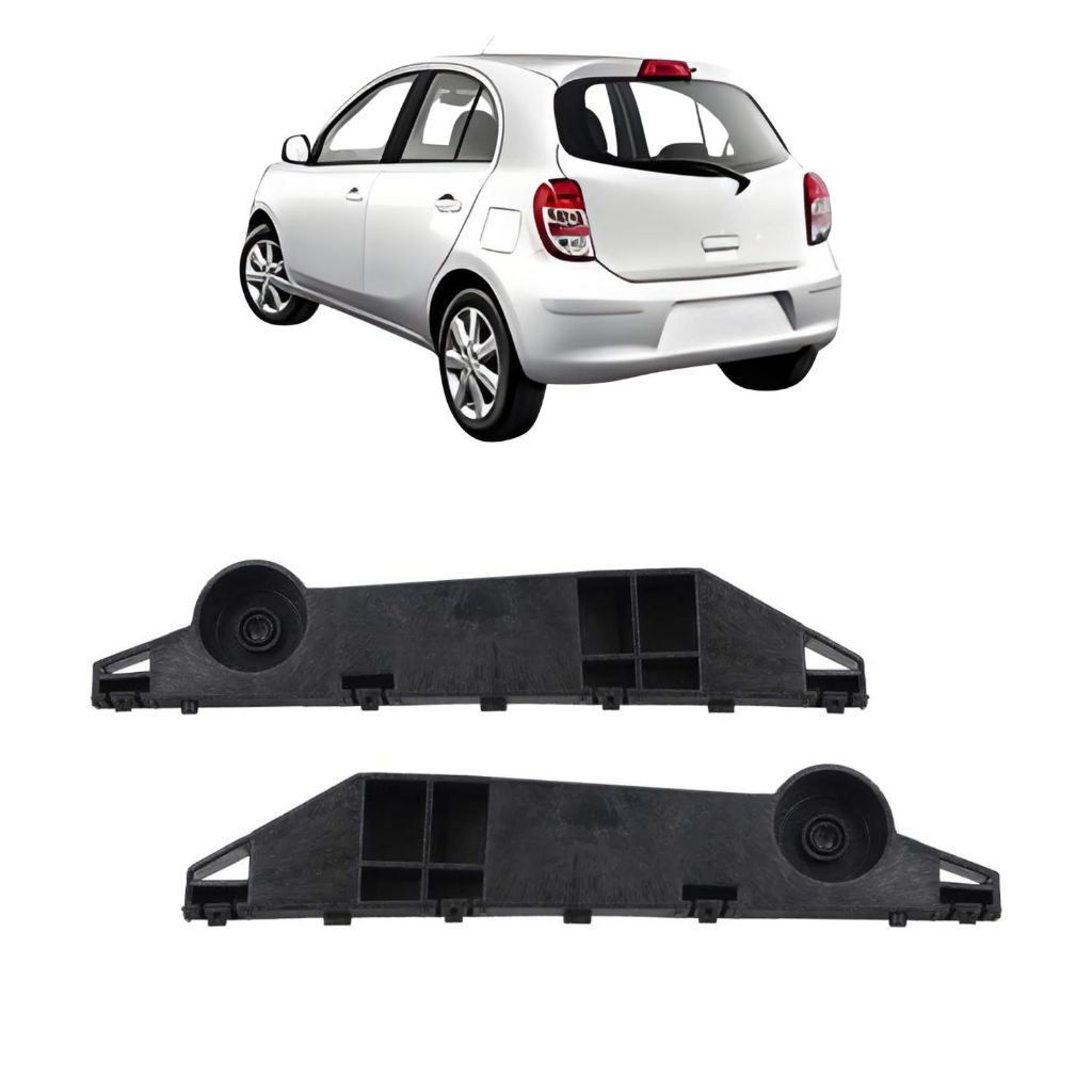Guia Suporte Para-choque Traseiro Nissan March 2010 2011 2012 2013 2014