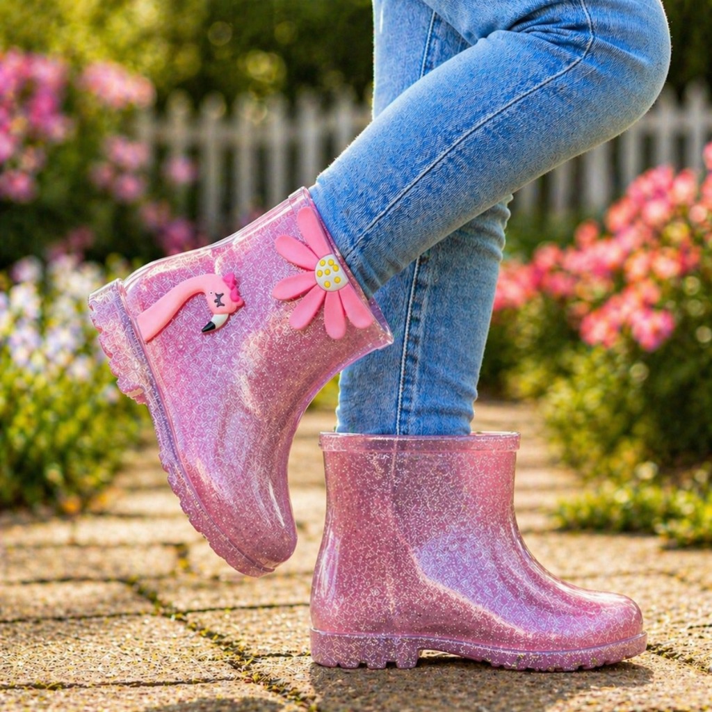 Galocha Infantil Menina Bota  Feminina Criança Leve Confortável Macia