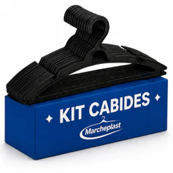 Cabide Adulto Preto Reforçado Envio Imediato