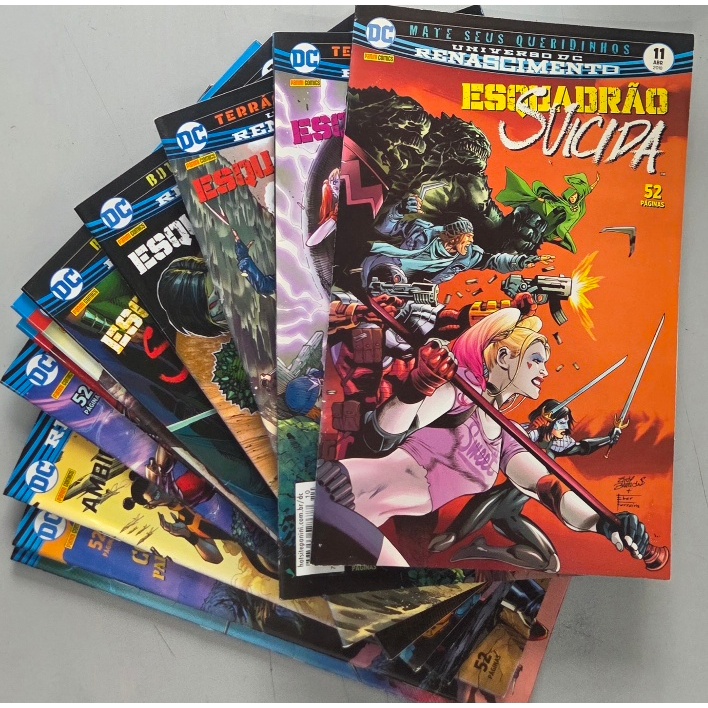 HQ Esquadrão Suicida - 2ª série (2017) - Volumes 1 ao 11 - Universo Renascimento - Editora Panini