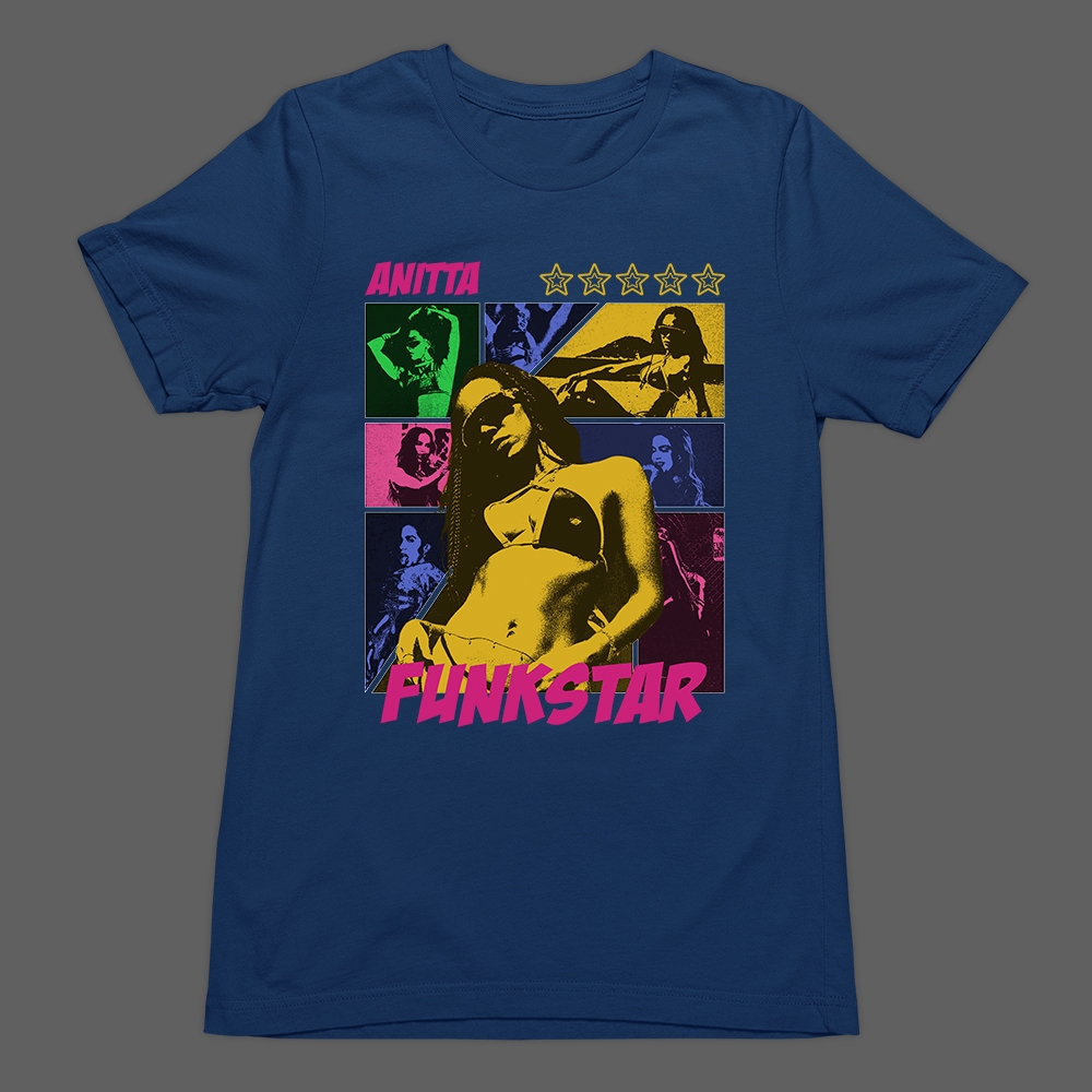 Blusa Camisa Camiseta Básica Anitta Música Funk