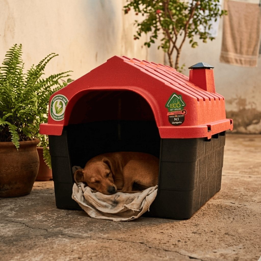 Casinha de Cachorro Pequeno Porte N1 Desmontavel Casa Plastica com Proteção UV Resistente