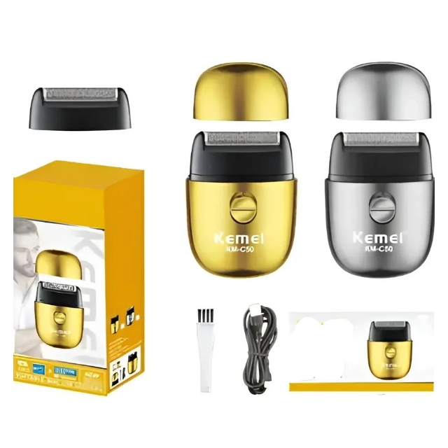 Barbeador Eletrico Kemei C50  Recarregável Portatil Shaver