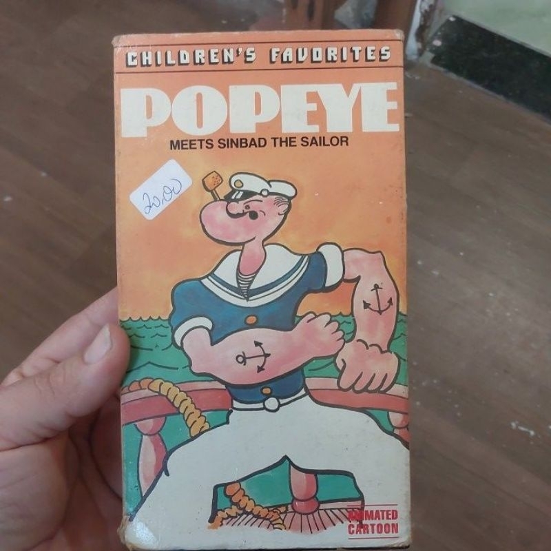 Fita VHS Popeye Meets Sinbad the Sailor - Original Usado