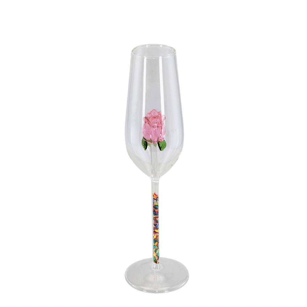 Taça de Vidro Borossilicato, Taça Rosas 200ml – Ruvolo
