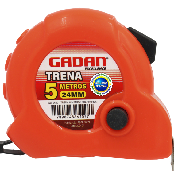 TRENA TRADICONAL PROFISSIONAL 5 E 3 METROS 24MM