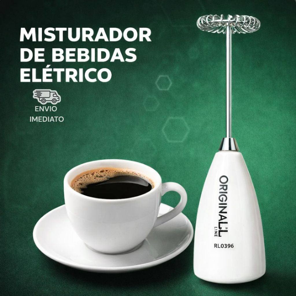 Mini Mixer Elétrico Portátil Misturador de Bebidas Portatil Para Drinks e Cafés Perfeito Uso Domestico