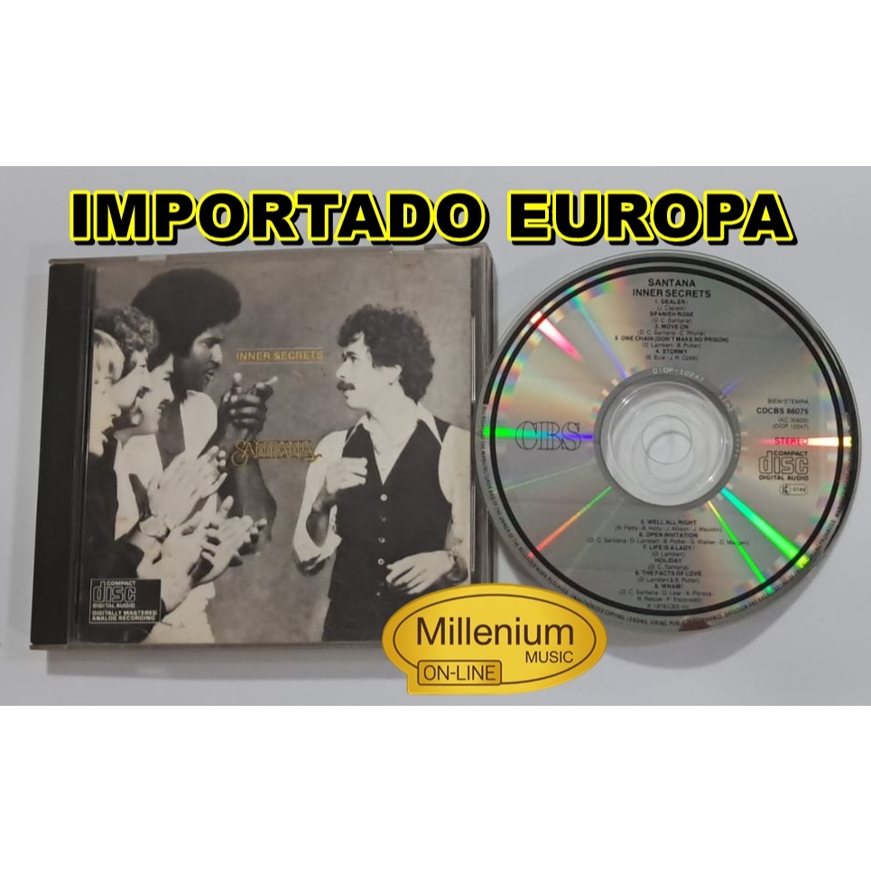 CD Santana  Inner Secrets 1978 Importado Europa Original Gravadora Colecionador Ótimo Estado