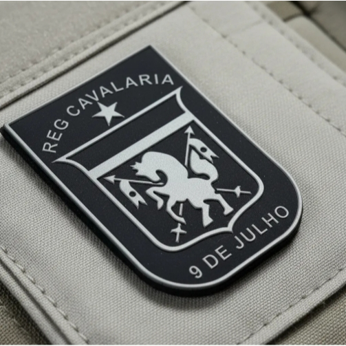 Distintivo Reg. Cavalaria 9 De Julho Emborrachado Com Velcro