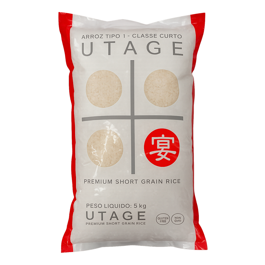 Arroz Utage 5 kg Premium Grão Curto Tipo 1