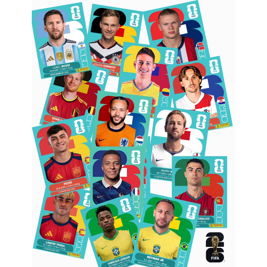 Figurinhas Copa do Mundo 2026 Diversas