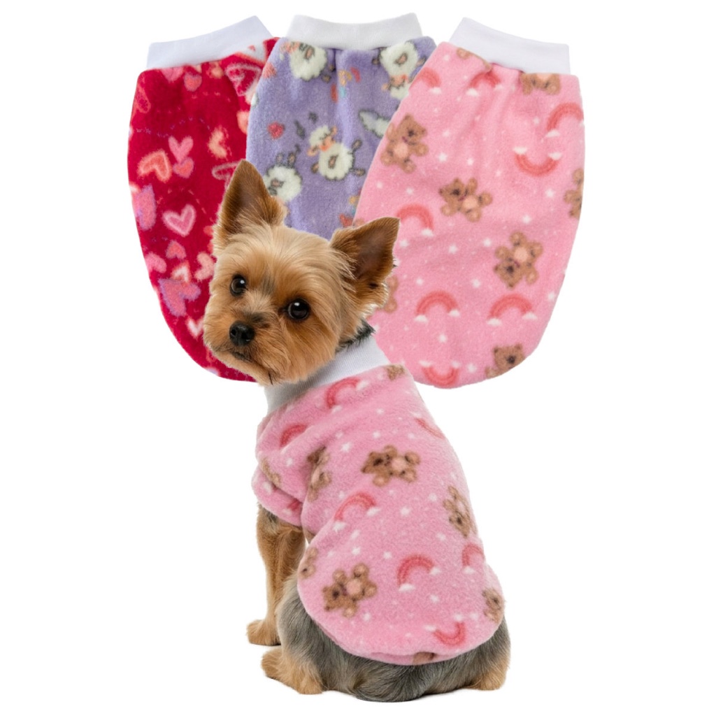 Kit C/3 Roupinhas Soft Inverno Para Cachorro Pet Pequeno Porte a Grande Porte
