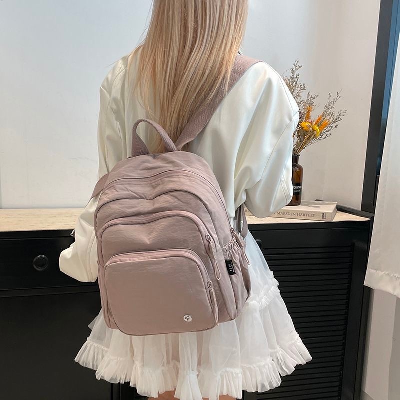 Mochila Feminina Masculino Media Nylon Impermeável Escolar Faculdade