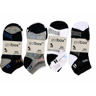 Kit 3 Meias Masculinas Soquete Golbox Sport 40-46 Confortável Respirável Academia Dia a Dia