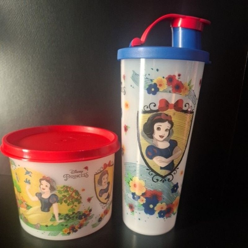 conjunto branca de neve tupperware Disney princess