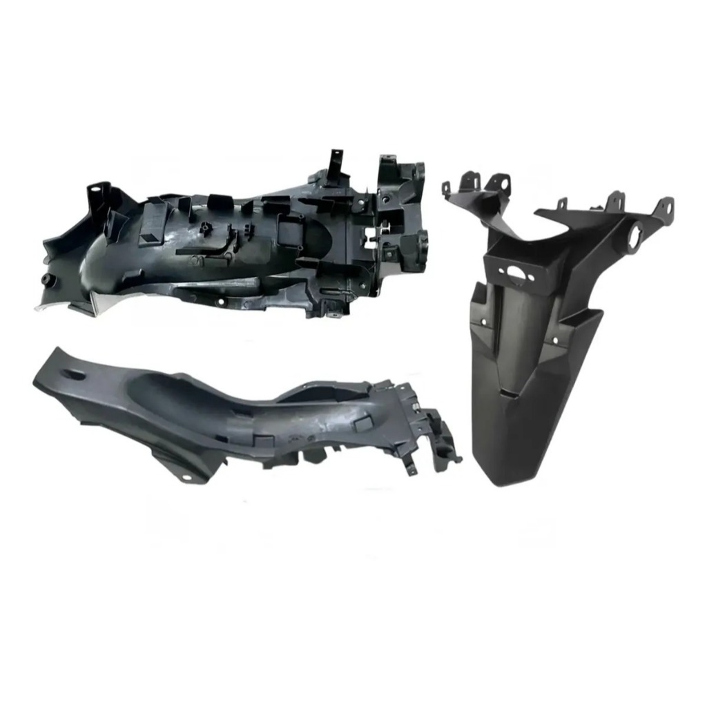 Paralama Traseiro + Para Lama B Titan Fan 125 150 2014 A 2016 e Fan 160 2016 a 2023 Preto