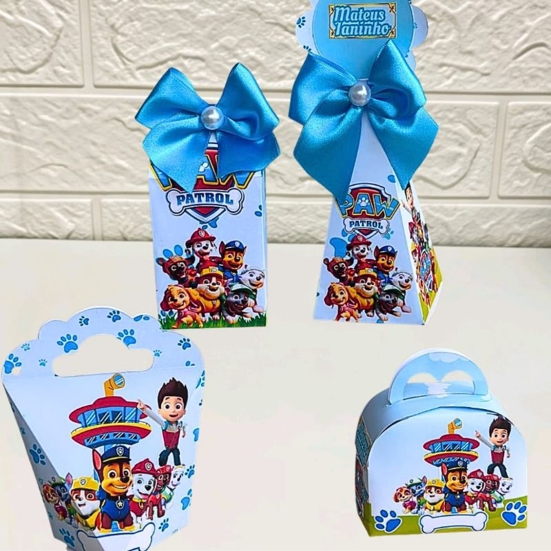 kit Caixinhas Personalizadas  Patrulha Canina - Lembrancinhas pra festa infantil aniversário