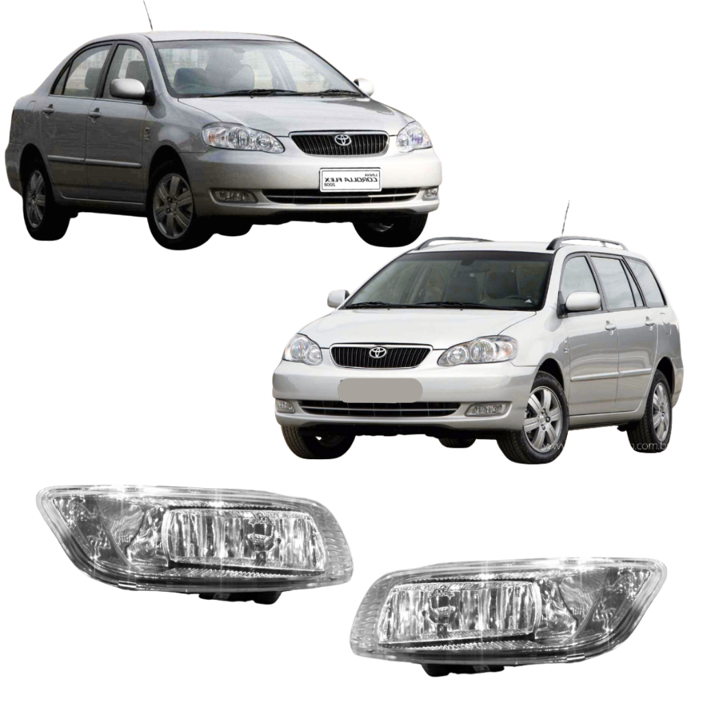 Par Farol Auxiliar Milha Fielder 2008 2009 Corolla 2005 2006 2007 2008
