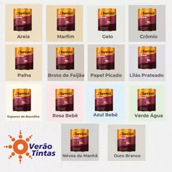TINTA ACRILICA TOQUE FOSCO SELECT CORES DIVERSAS 800ML SUVINIL- AREIA, MARFIM, GELO, CROMIO, PALHA...