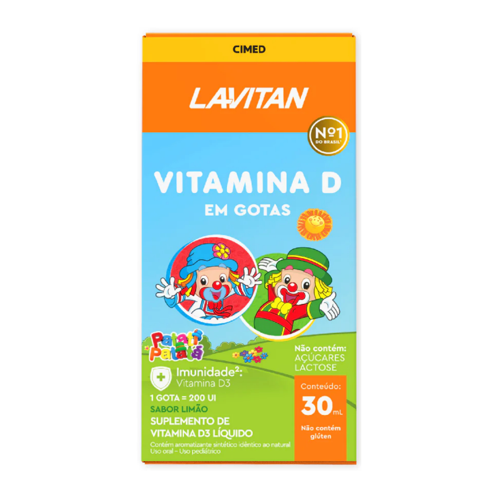 Lavitan Patati Patata Infantil Vitamina D Sabor Limão C/ 30ml Cimed