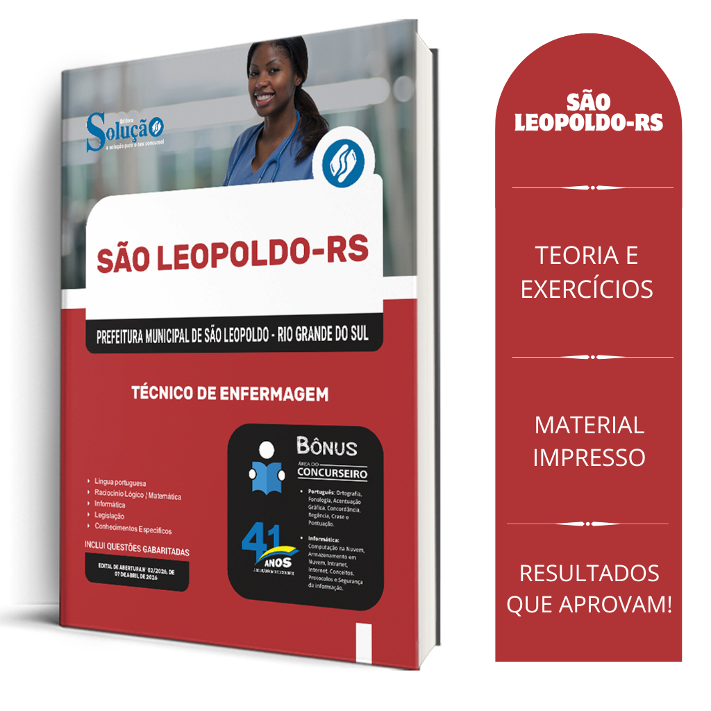 Apostila Prefeitura de São Leopoldo - RS 2026 - Técnico de Enfermagem