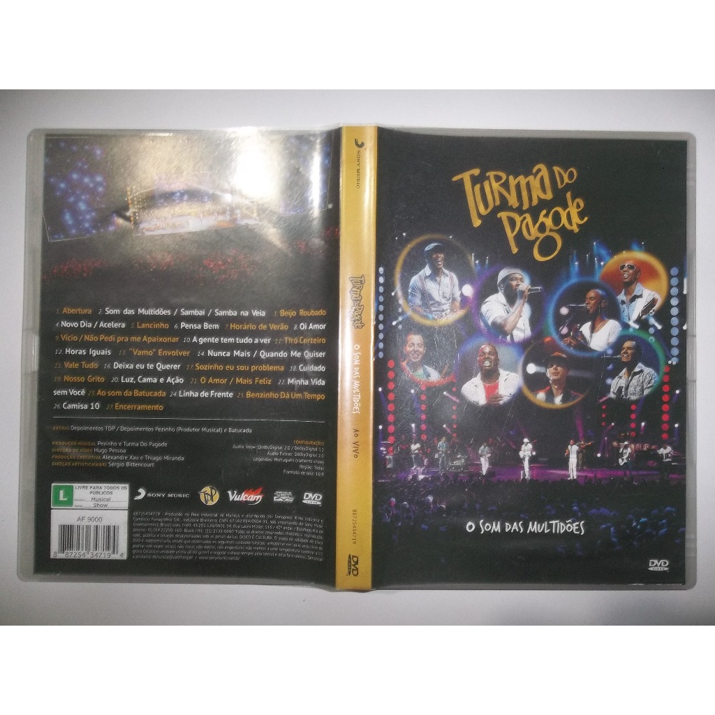 dvd turma do pagode o som das multidões