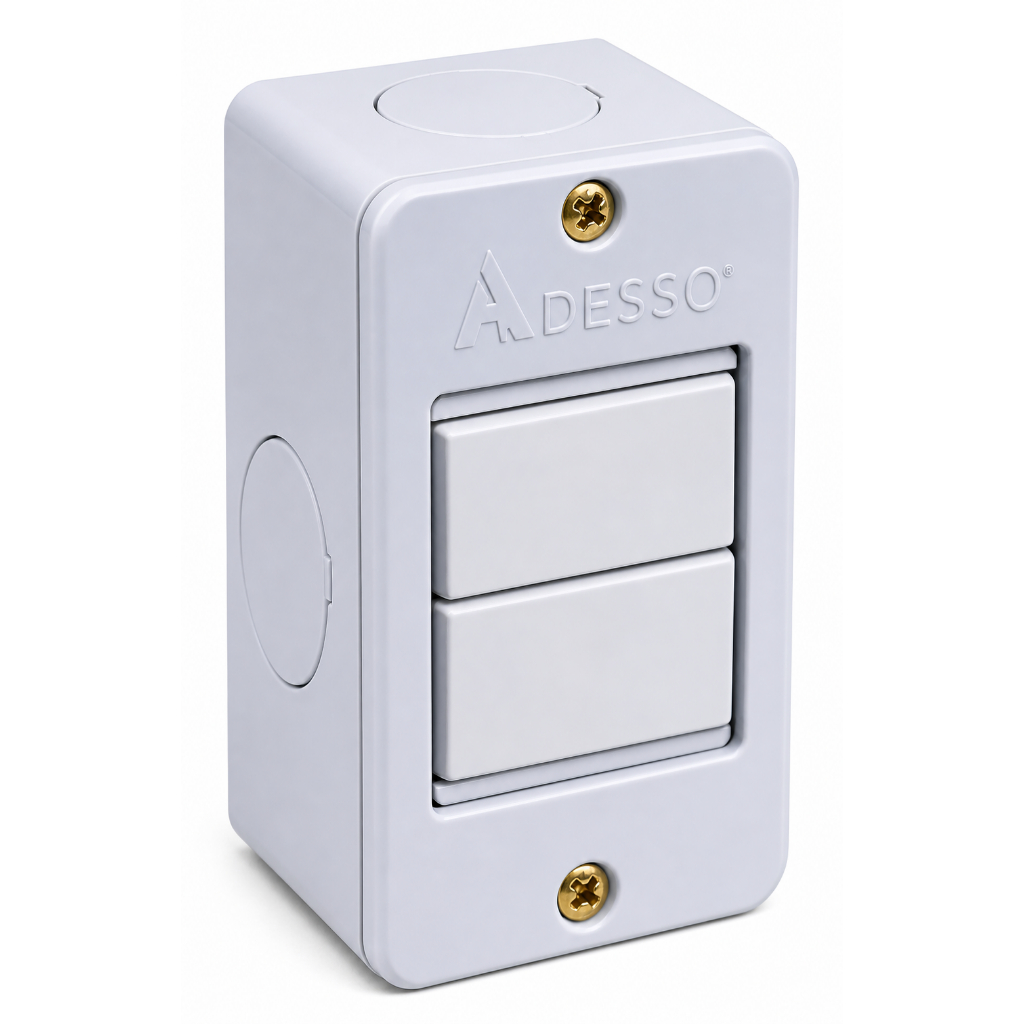 Conjunto Interruptor Duplo Simples Para Condulete 3/4 Branco