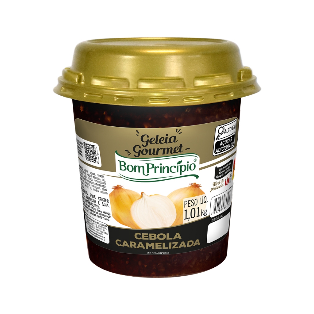 Geleia gourmet cebola caramelizada pote 1,01kg bom princípio para hambúrguer