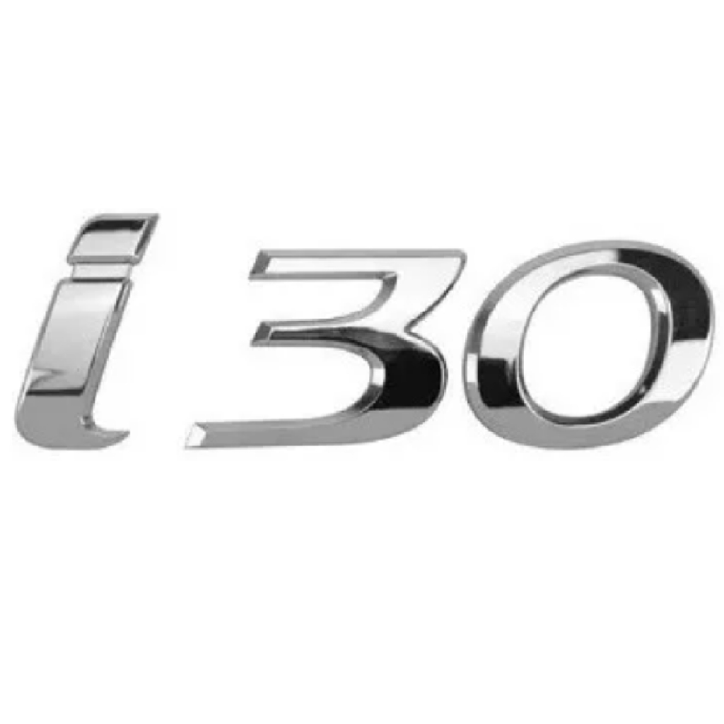 Emblema I30 Letreiro Cromado Linha I-30 2009 2010 2011 2012 2013 2014 2015 2016