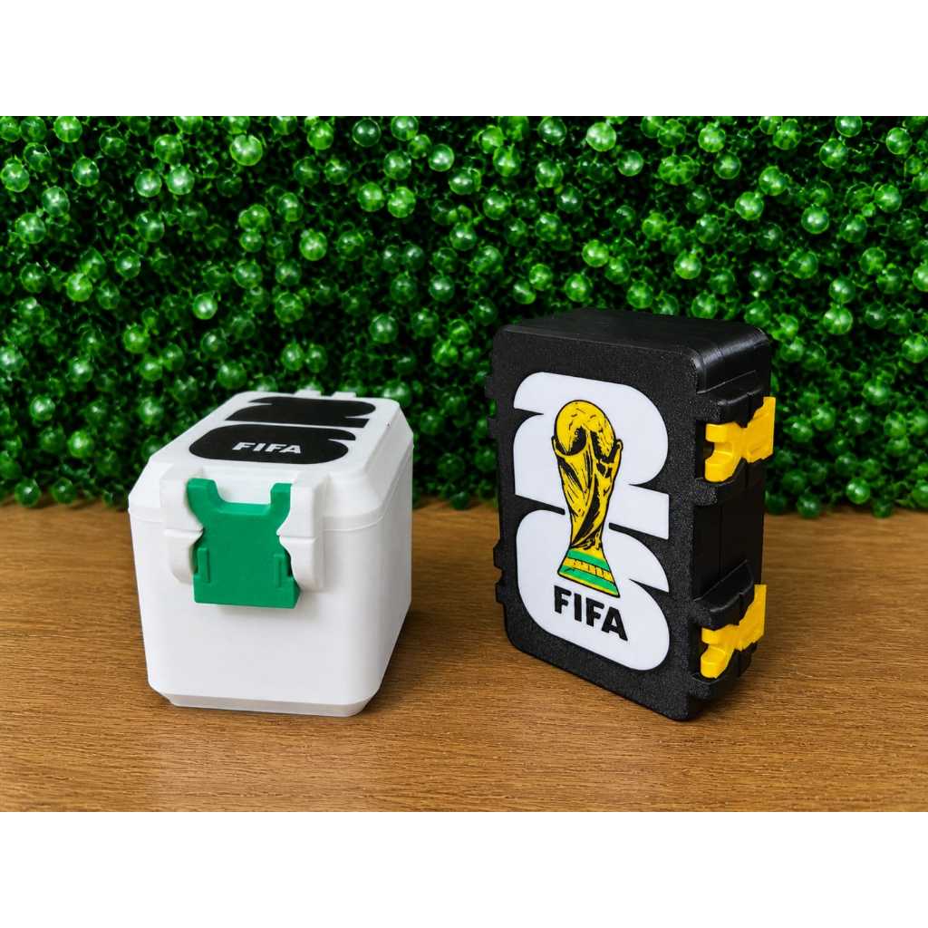 Porta Figurinhas Copa Do Mundo - Organizador de Figurinhas - Caixa com Divisórias - Para 400 ou 300 figurinhas