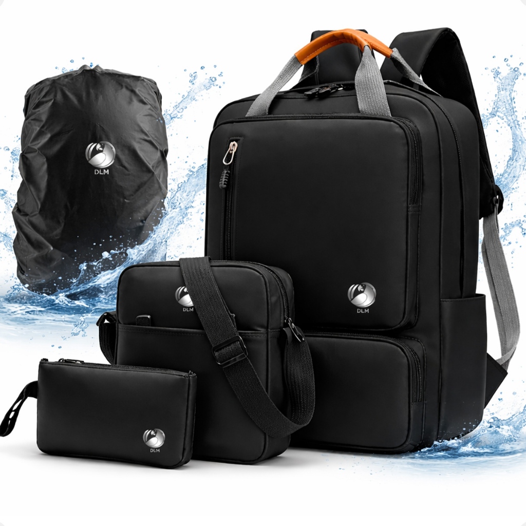 Mochila Bolsa Dilinx Kit 3 pçs Shoulder Bag Estojo Reforçada