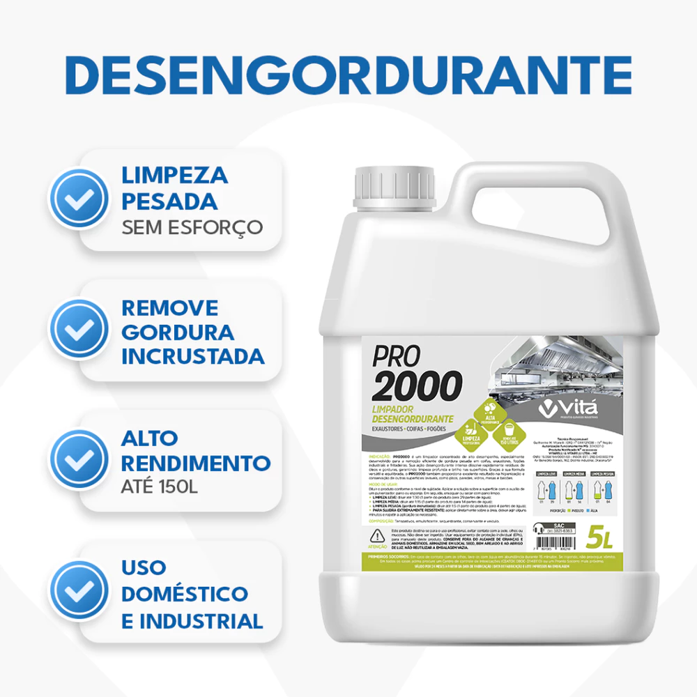 Limpador Desengordurante Potente Limpa Airfryer Grelha Churrasqueira Pisos Gordura Pesada
