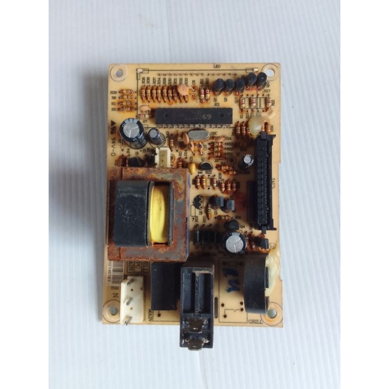 PLACA SUCATA  PARA PEÇAS DO MICROONDAS BRASTEMP CMS25 USADA