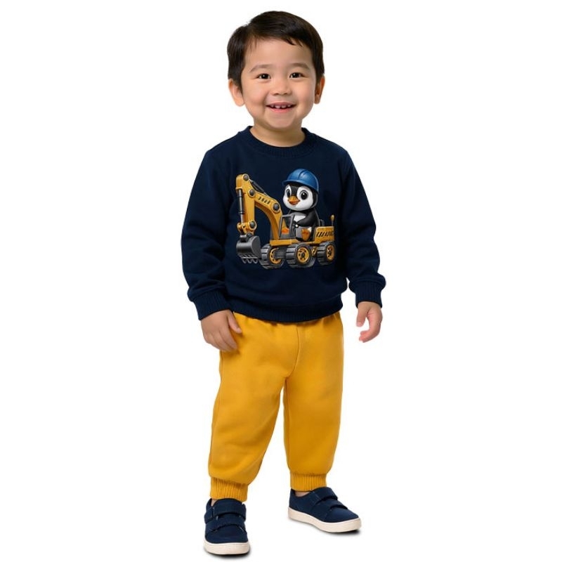 Conjunto Infantil Menino Moletom Confortável Lançamento Inverno Kyly Tamanho 1-2