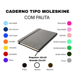 PROMOÇÃO CADERNETA TIPO MOLESKINE