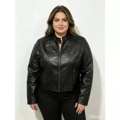 JAQUETA DE COURO TAMANHO GRANDE