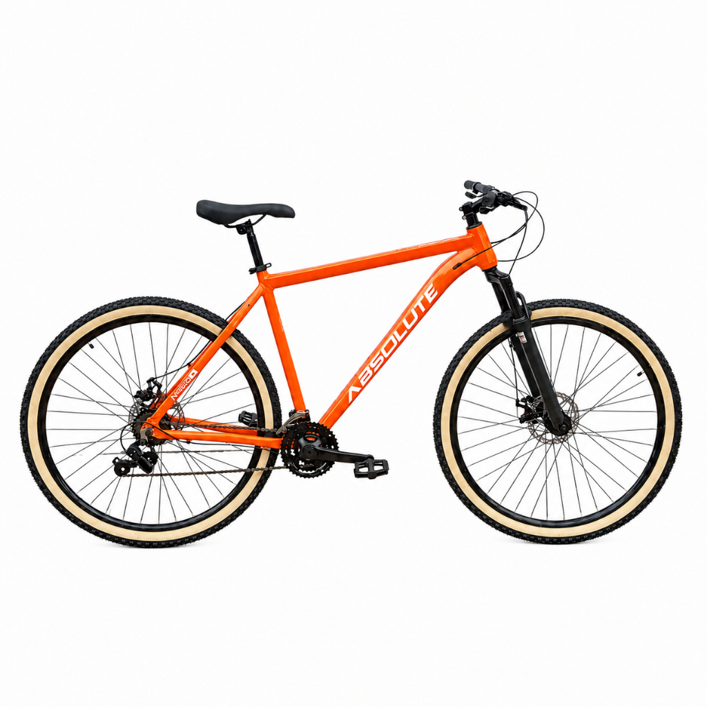 Bicicleta Aro 29 Unissex Alumínio Quadro Absolute Nero 5 21 Velocidades Pneu Faixa Amarela
