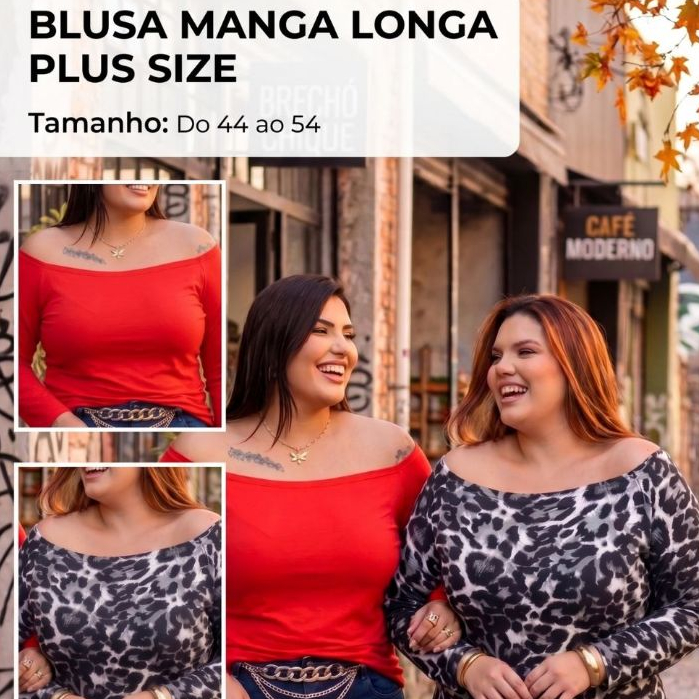 Blusa Feminina Plus Size Manga Longa Versátil Comprida Leve Soltinha Cores Inverno Exclusiva