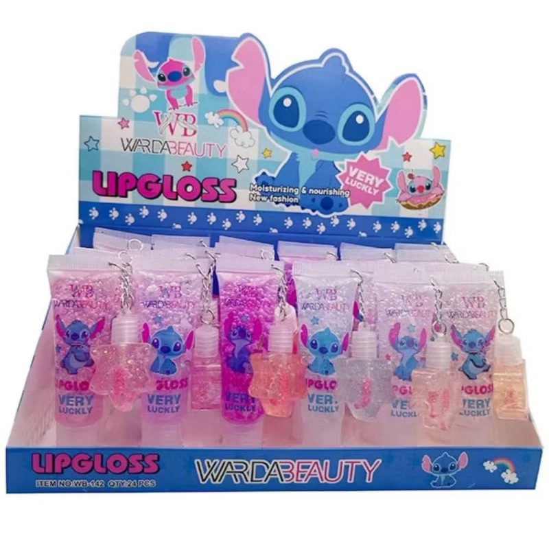 LIP GLOSS STITCH COM GLITTER + CHAVEIRO PINGENTE STITCH Recommend
