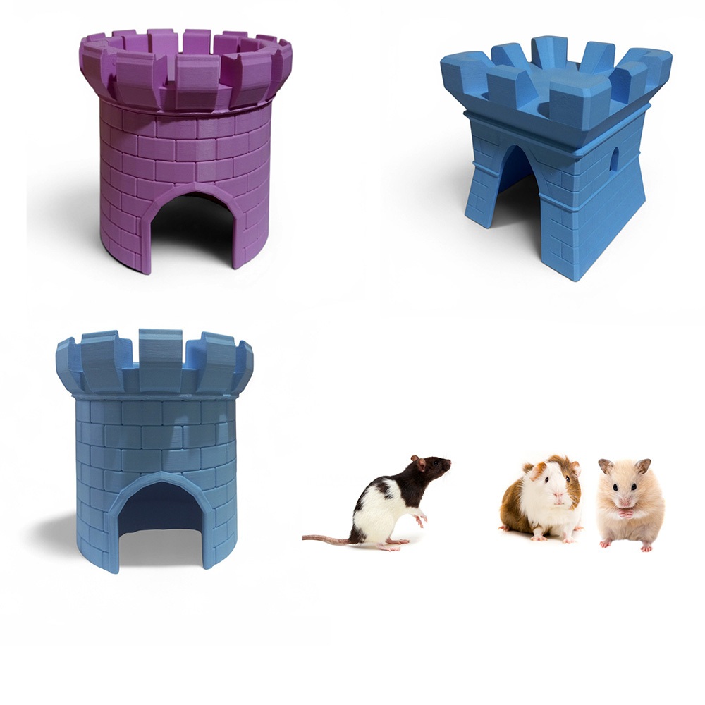 Castelo Toca de Plástico Para Hamster Gerbil esquilo da Mongólia e mini roedores
