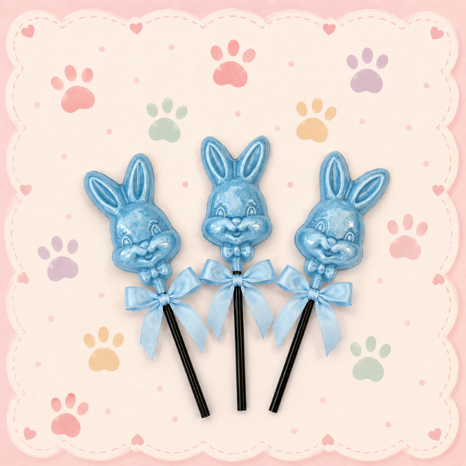 1~10 Forma Simples Pirulito Coelho Gravatinha 214 - (L8) em Acetato BWB Para Bombom e Doces de Chocolate. (CHOCO) · foto 2